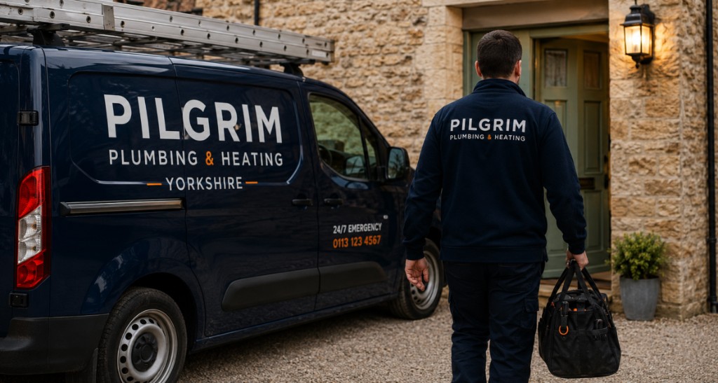 Pilgrim Plumbing & Heating engineer and service van in York